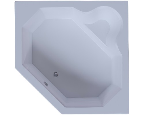 Акриловая ванна Aquatek Лира 148x148 LIR150-0000032 без гидромассажа с фронтальной панелью с каркасом (вклеенный) со слив-переливом