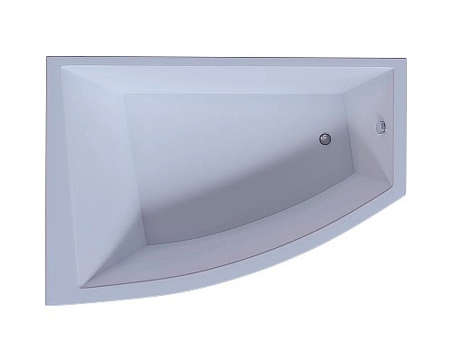 Акриловая ванна Aquatek Оракул 180х125 L ORK180-0000004 без гидромассажа с фронтальной панелью с каркасом (вклеенный) со слив-переливом