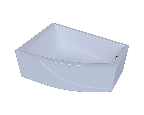 Акриловая ванна Aquatek Оракул 180х125 L ORK180-0000004 без гидромассажа с фронтальной панелью с каркасом (вклеенный) со слив-переливом