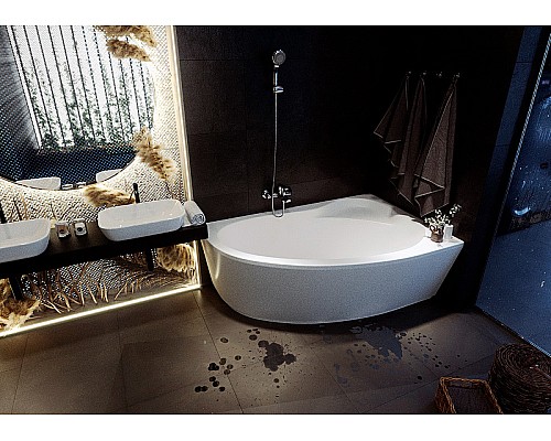 Акриловая ванна Aquatek Eco-friendly Фиджи 170х110 R FID170-0000002 без панелей, каркаса и слив-перелива