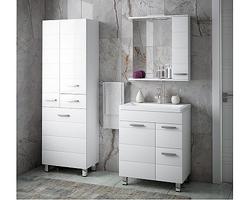 Зеркало со шкафом Corozo Денвер 60 SD-00000533 Белое