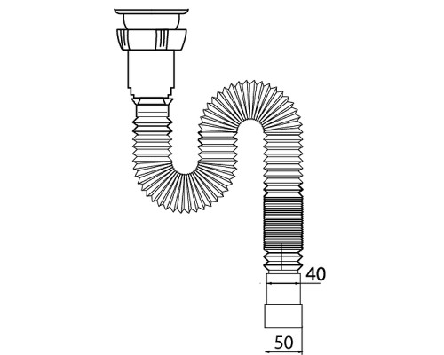 Сифон для раковины Wirquin 30717343 Белый