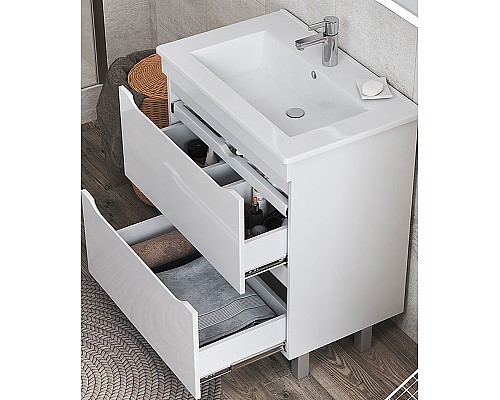 Тумба под раковину Vigo Grani 60 tn.GRI.ELI.60.2Y Белая