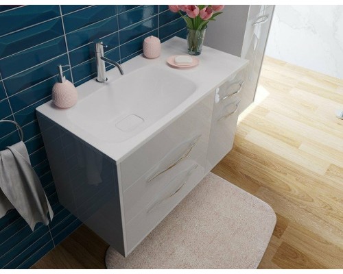 Раковина Эстет Барселона 90 L ФР-00003411 Белая