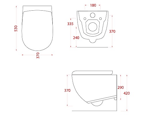 Унитаз Artceram File 2.0 FLV004 17 30	 подвесной Черный матовый без сиденья