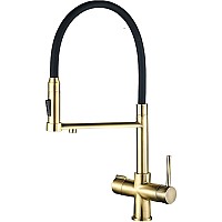 Смеситель для кухни ZorG Steel Hammer SH 2003 BRONZE Бронза Черный