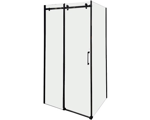 Душевой уголок Ceruttispa Ceza's 120x90 120B профиль Черный стекло прозрачное