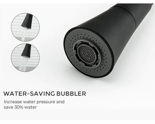 Смеситель для кухни Frap H44 F4044-6 Черный матовый