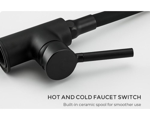 Смеситель для кухни Frap H44 F4044-6 Черный матовый