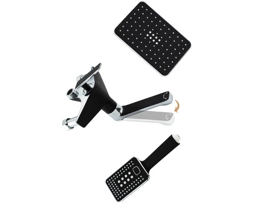 Душевая система Frap H57 F2457 Черная матовая Хром