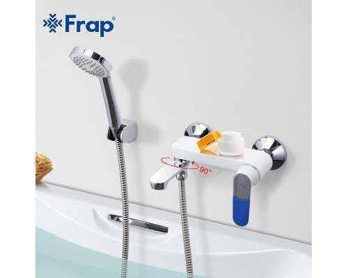 Смеситель для ванны Frap H34 F3234 Белый Хром