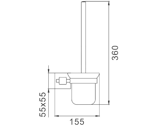 Ершик для унитаза Frap F303 F30310 Сатин