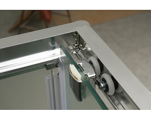 Душевой уголок BelBagno Unique 100х100 UNIQUE-A-2-85/100-P-Cr профиль Хром стекло рифленое