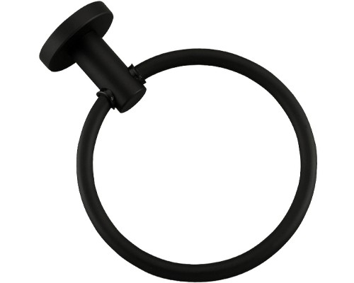 Кольцо для полотенец Frap F302 Черное матовое