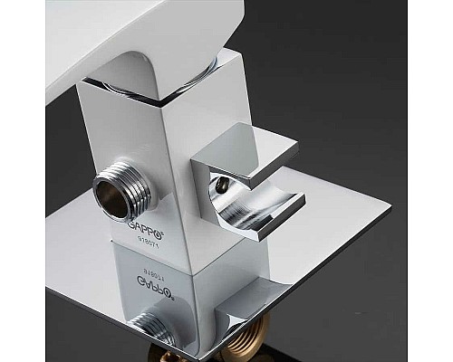 Гигиенический душ со смесителем Gappo Jacob G7207-8 Белый Хром
