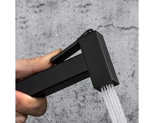 Гигиенический душ со смесителем Gappo G7207-60 с термостатом Черный матовый