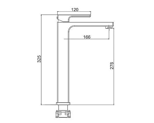Смеситель для раковины Gappo G18 G1018-2 Хром