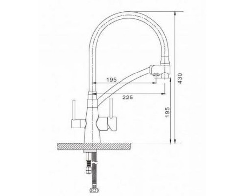 Смеситель для кухни Gappo G4398-9 Белый Черный