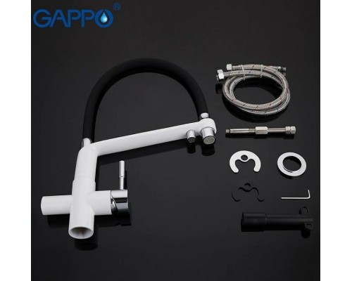 Смеситель для кухни Gappo G4398-9 Белый Черный