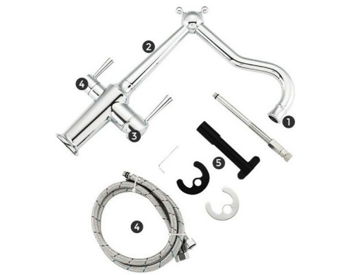 Смеситель для кухни Gappo G4398-14 Хром