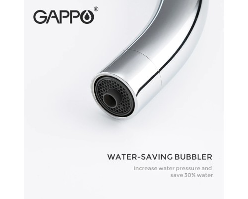 Смеситель для кухни Gappo G03-8 G4303-8 Белый Хром