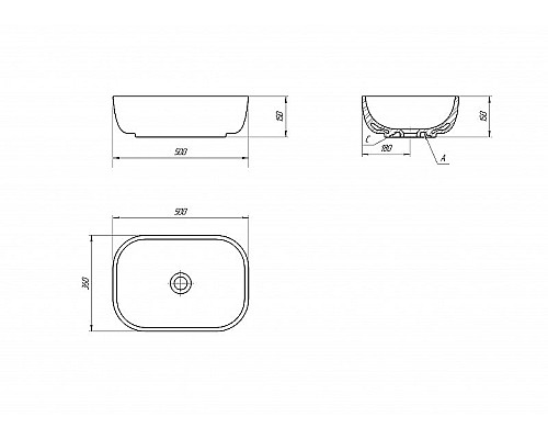 Раковина-чаша Cersanit Moduo 50 63570 Белая