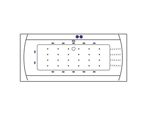Акриловая ванна Excellent Aquaria Lux 180x80 с гидромассажем