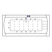 Акриловая ванна Excellent Aquaria Lux 180x80 с гидромассажем