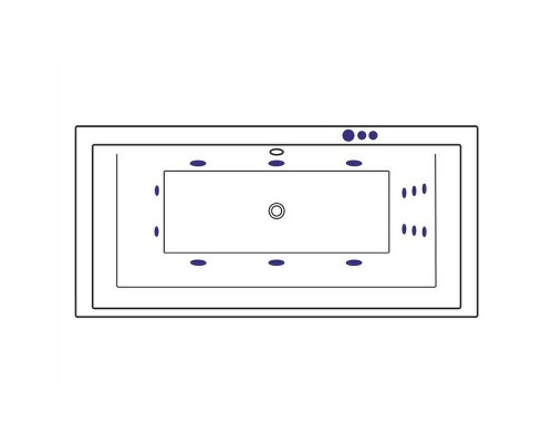 Акриловая ванна Excellent Crown Grand 190x90 WAEX.CRG19.SMART.CR с гидромассажем
