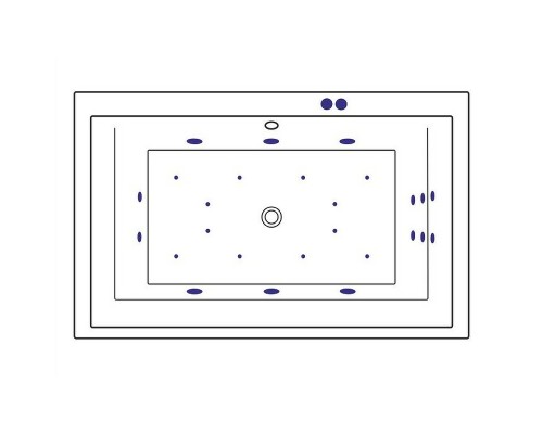 Акриловая ванна Excellent Crown Lux 190x120 WAEX.CRO19.ULTRA.CR с гидромассажем