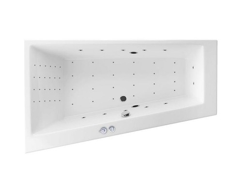 Акриловая ванна Excellent Sfera 170x100 L Nano Хром с гидромассажем