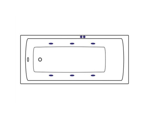 Акриловая ванна Excellent Aquaria 150x70 WAEX.AQU15.SOFT.CR с гидромассажем