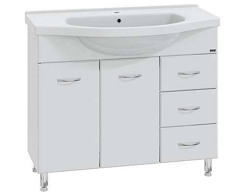 Тумба под раковину СанТа Эльбрус 100 201107 Белая