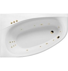 Акриловая ванна Excellent Kameleon 170x110 L Smart Золото с гидромассажем