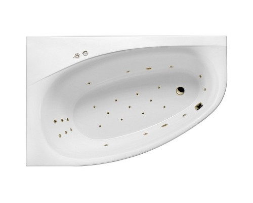 Акриловая ванна Excellent Kameleon 170x110 L Ultra Бронза с гидромассажем
