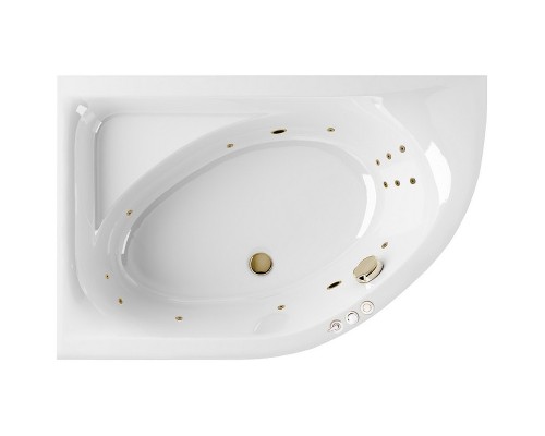 Акриловая ванна Excellent Aquarella 150x100 L WAEX.ARL15.SMART.BR с гидромассажем