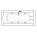 Акриловая ванна Excellent Aquaria Lux 180x80 с гидромассажем