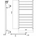 Водяной полотенцесушитель Domoterm Медея П10 500x1000 Хром