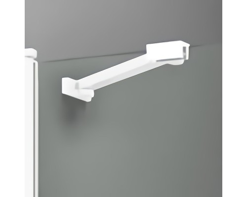 Шторка на ванну WasserKRAFT Leine 80 35P01-80WHITEFixed профиль Белый стекло прозрачное