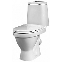 Унитаз-компакт Sanita Лада эконом WC.CC/Lada/1-P/WHT.G/S1 с бачком и сиденьем