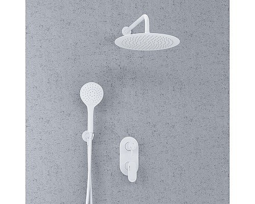 Душевая система WasserKRAFT А85155 Белая матовая