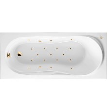 Акриловая ванна Excellent Sekwana 170x75 Relax Золото с гидромассажем