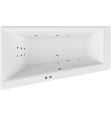 Акриловая ванна Excellent Sfera 170x100 L Line Бронза с гидромассажем