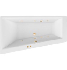 Акриловая ванна Excellent Sfera 170x100 L Soft Золото с гидромассажем