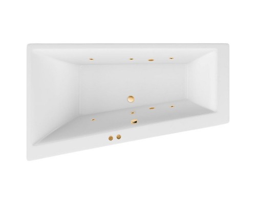 Акриловая ванна Excellent Sfera 170x100 L Soft Золото с гидромассажем