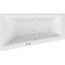 Акриловая ванна Excellent Sfera Slim 170x100 L Soft Золото с гидромассажем