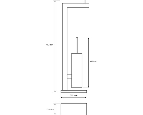 Напольная стойка Bemeta Beta 132836042 Хром