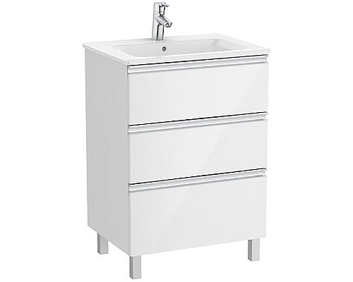 Тумба под раковину Roca The Gap 60 A857404806 подвесная Белый глянец