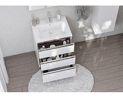 Тумба под раковину Roca The Gap 60 A857404806 подвесная Белый глянец