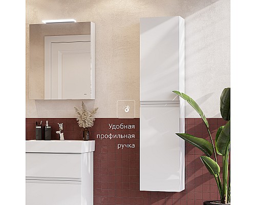 Шкаф пенал Roca Oleta 35 A857650806 подвесной Белый глянец